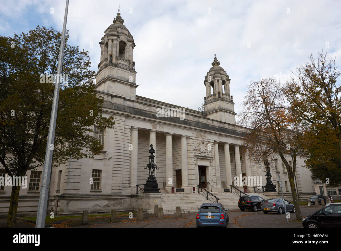 Le tribunal de la couronne de Cardiff Wales United Kingdom Banque D'Images