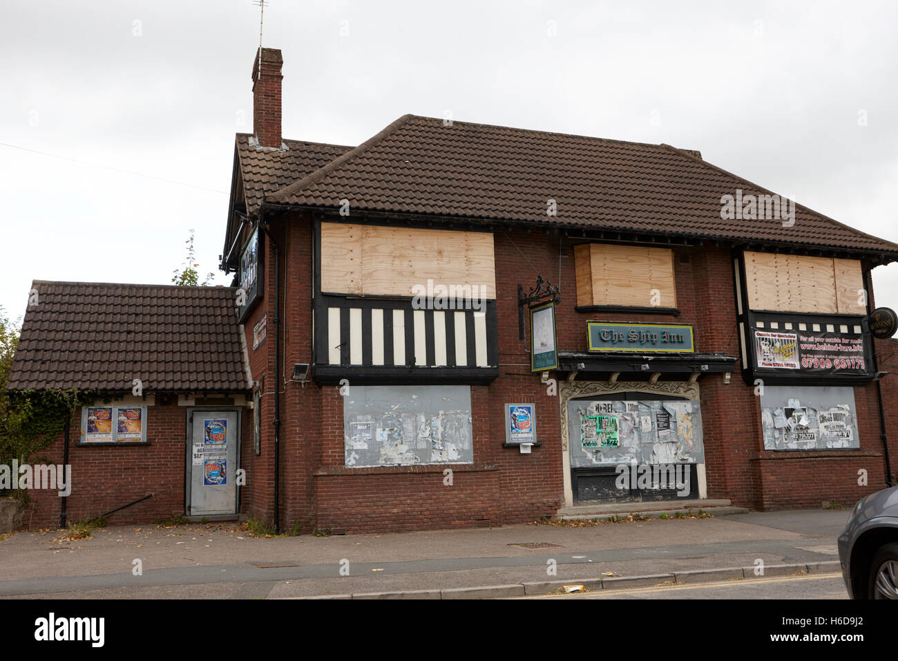 Le ship inn Hereford fermé pub au Royaume-Uni Banque D'Images