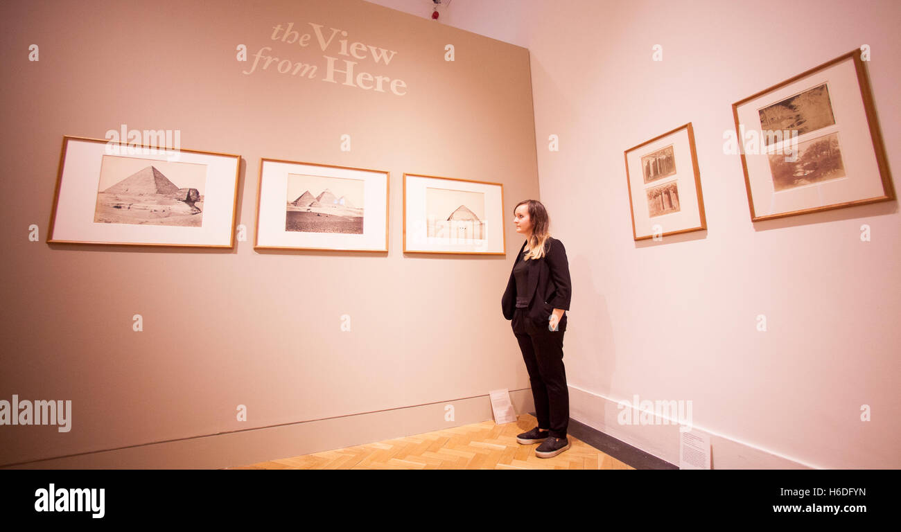 Edinburgh, Royaume-Uni. 27 octobre 2016. Appuyez sur Voir Scottish National Portrait Gallery afficher nouvelle exposition du 29 octobre 2016 au 30 avril 2017 a appelé la photographie de paysage À PARTIR DE LA COLLECTION DU National Galleries of Scotland. Pako Mera/Alamy Live News Banque D'Images