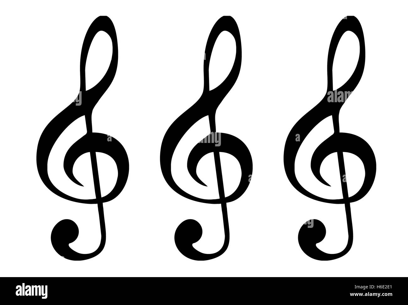 Résumé graphique de la clef de la musique avec des échecs en noir et blanc style design. Banque D'Images