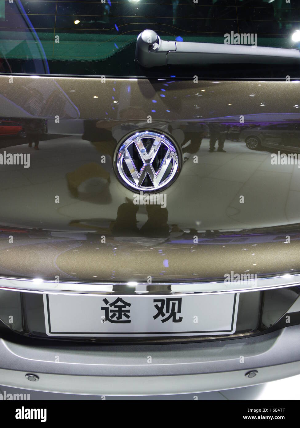 Volkswagen traduire le nom de chaque voiture pour marché chinois à Beijing Motor Show 2016, Chine Banque D'Images