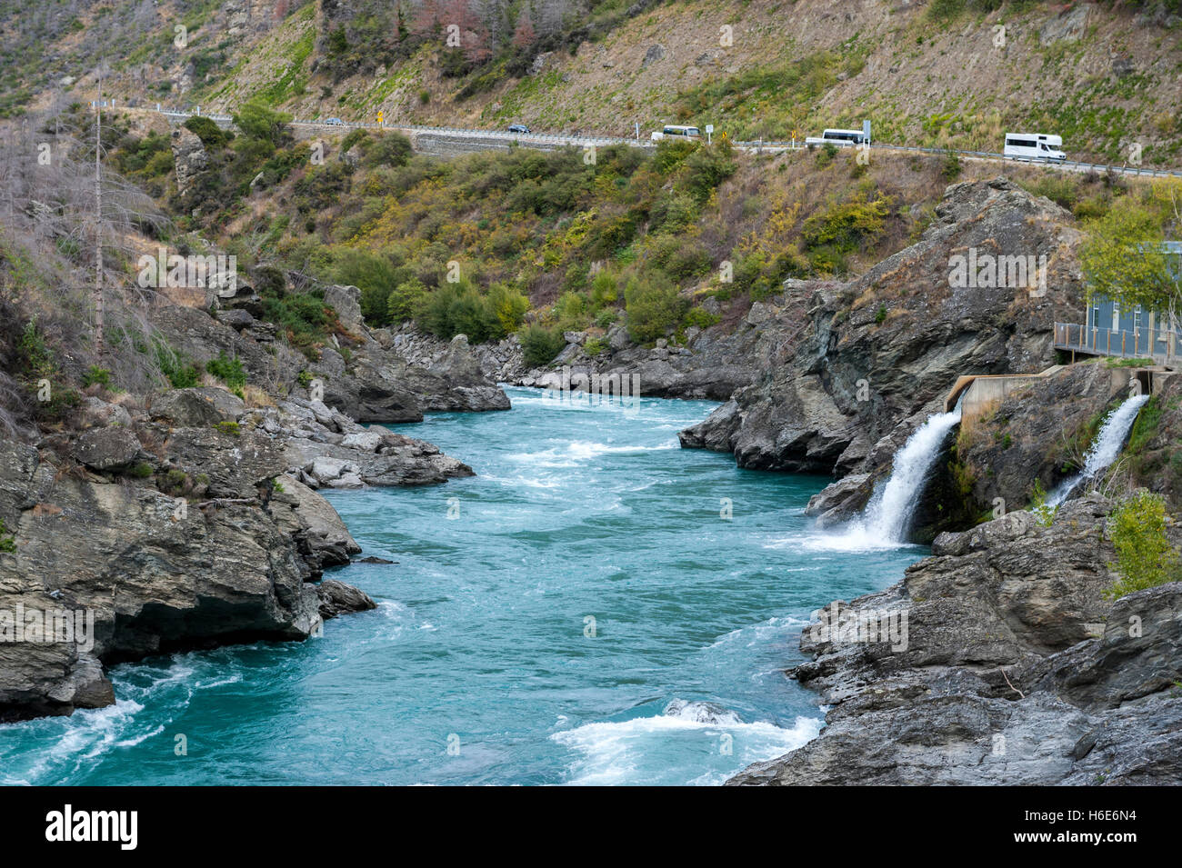le-roaring-meg-la-rivi-re-kawarau-central-otago-le-du-sud-de-la