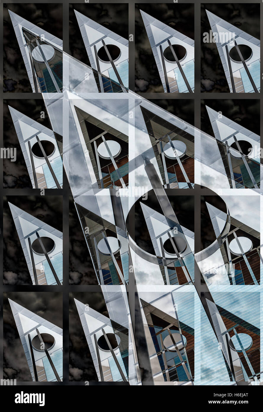 Conception triangulaire Banque D'Images
