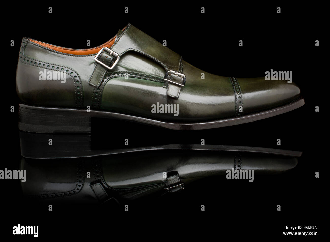 L'artisanat fait main italienne chaussures en cuir. Italie Europe Photo  Stock - Alamy