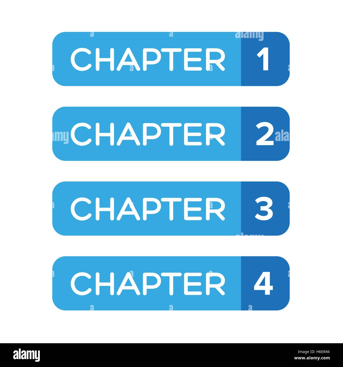Le chapitre Un, Deux, Trois, Quatre vector Illustration de Vecteur