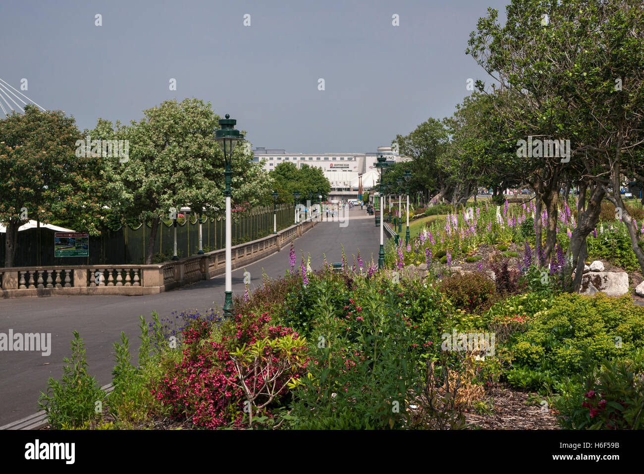 La promenade de Southport Gardens, parade, Lancashire, Angleterre, Royaume-Uni Banque D'Images