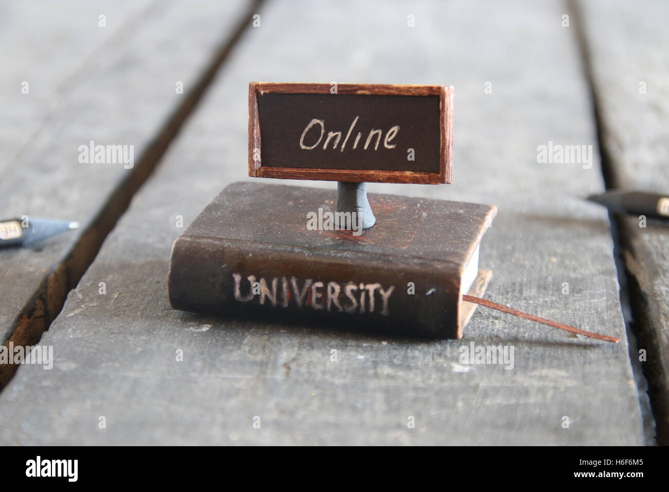 Idée d'enseignement à distance Banque D'Images