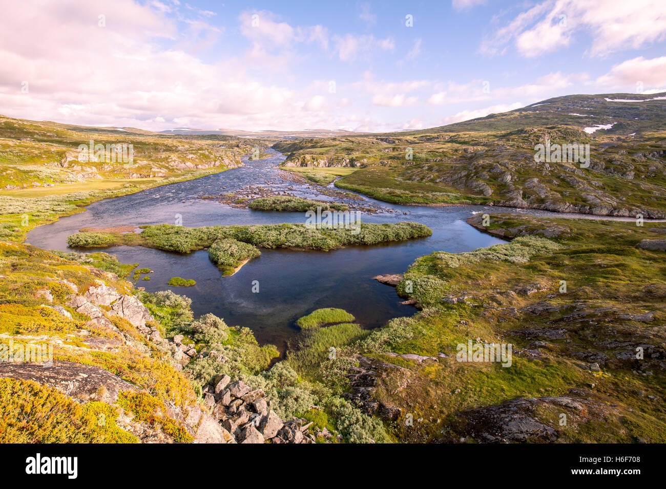 Paysage de montagne en Norvège, Banque D'Images