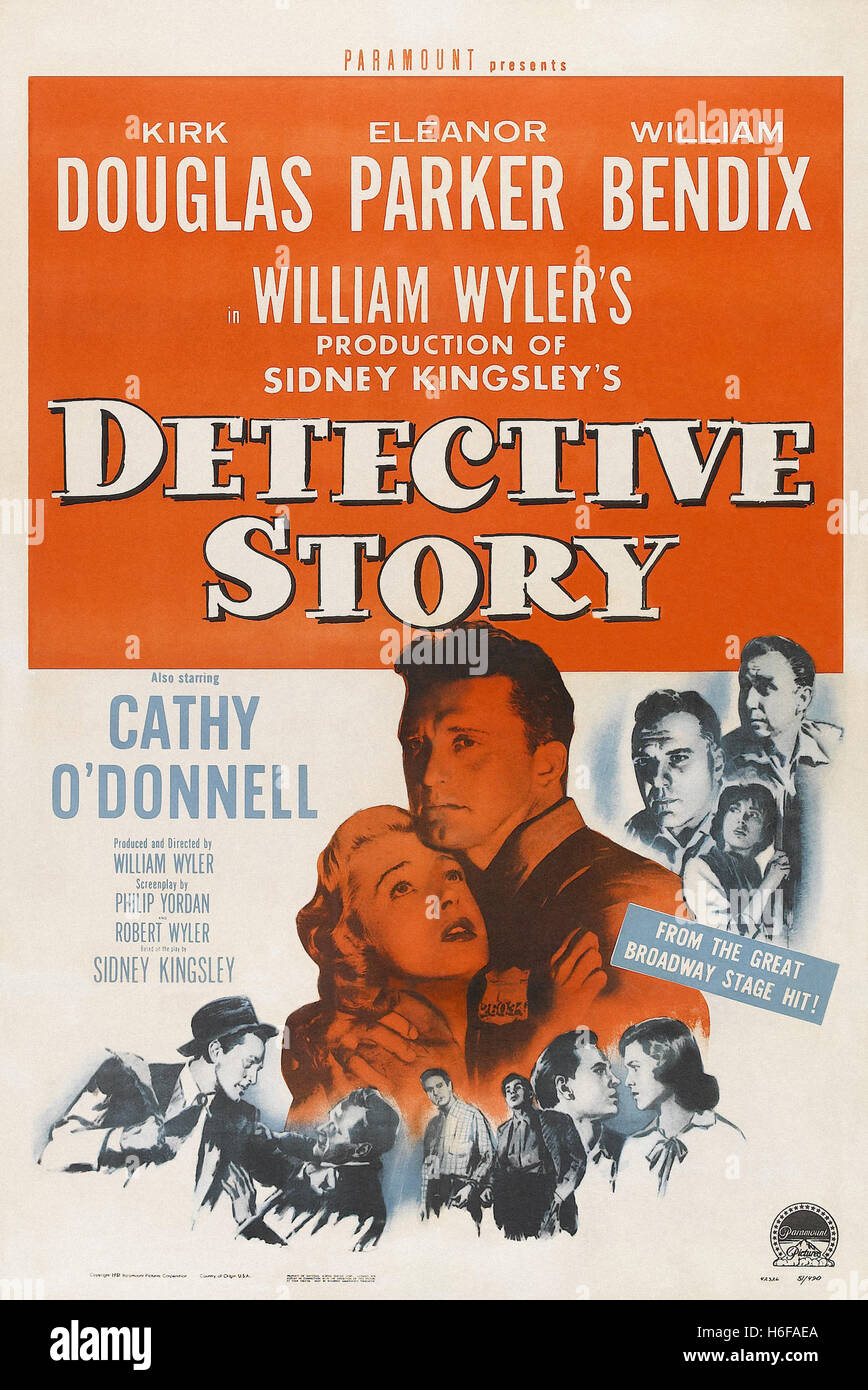 Histoire de détective (1951) - Movie Poster - Banque D'Images
