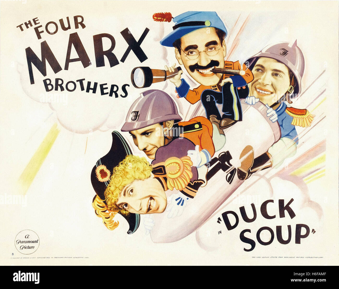 Affiche de film soupe de canard Banque de photographies et d’images à