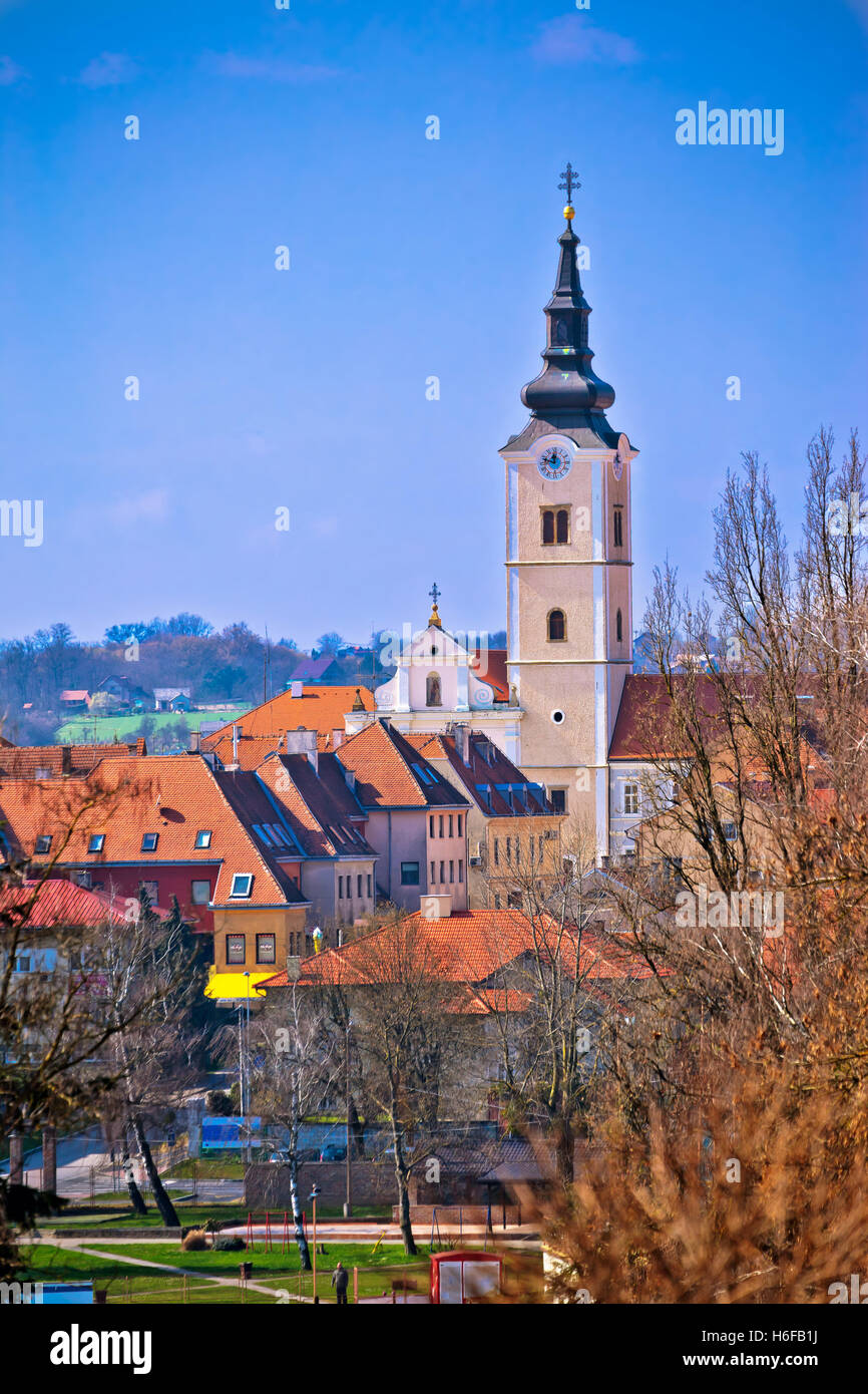 Eglise de Saint Ana à Krizevci vue verticale, la ballade, Croatie Banque D'Images