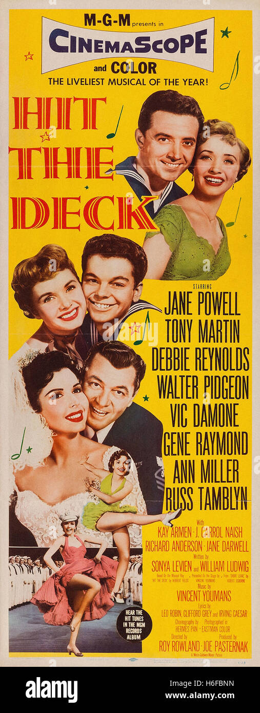 Frapper le pont (1955) - Movie Poster - Banque D'Images