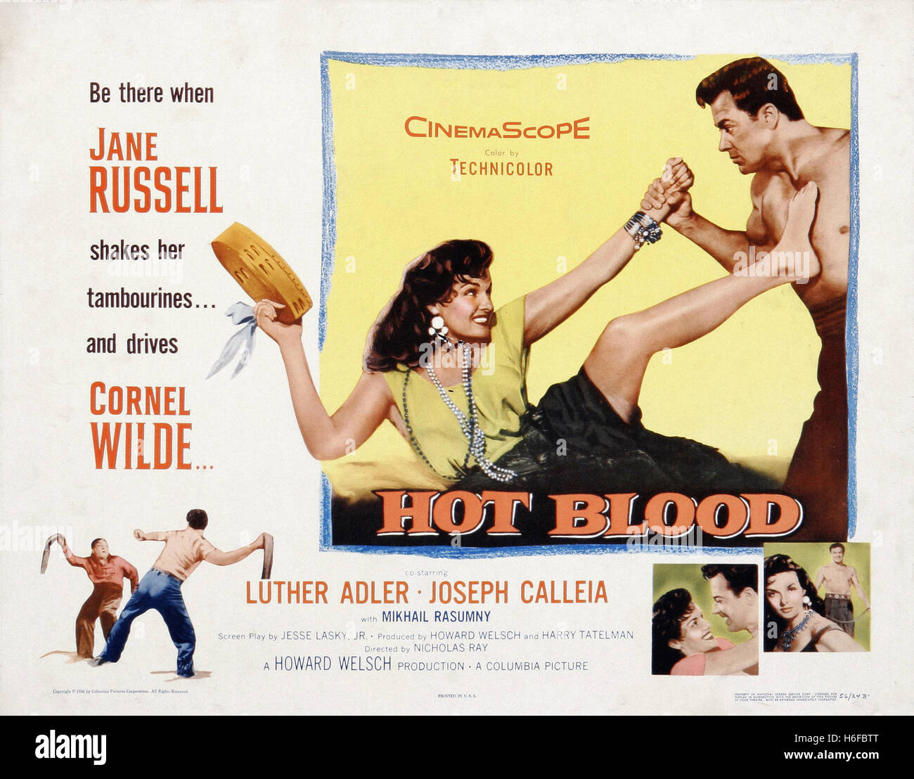 Le sang chaud (1956) - Movie Poster - Banque D'Images