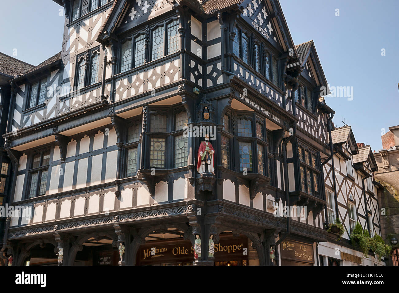 Centre-ville de Chester, Cheshire, Royaume-Uni Banque D'Images