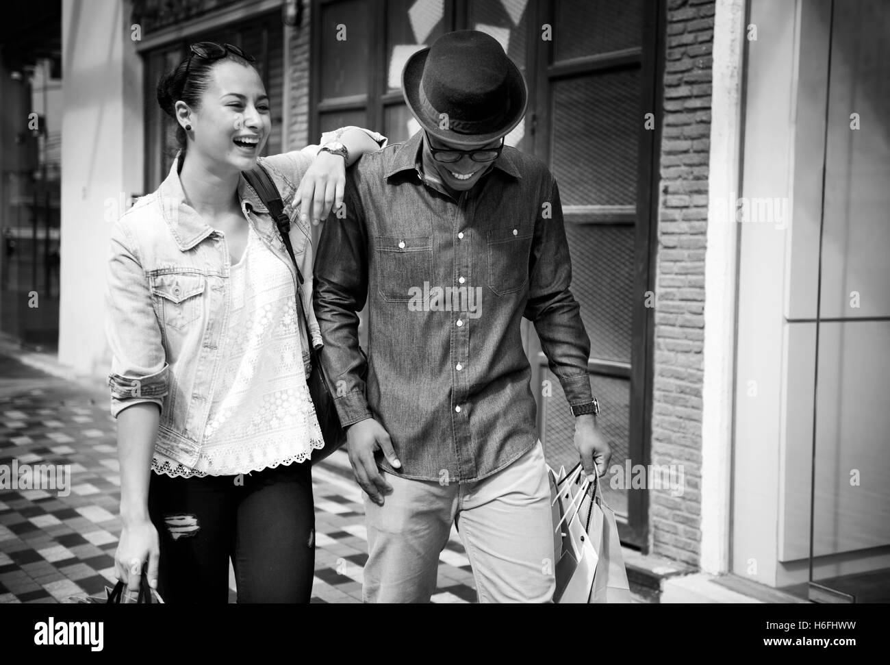 Les dépenses de consommation des personnes Shopping Client Concept Banque D'Images