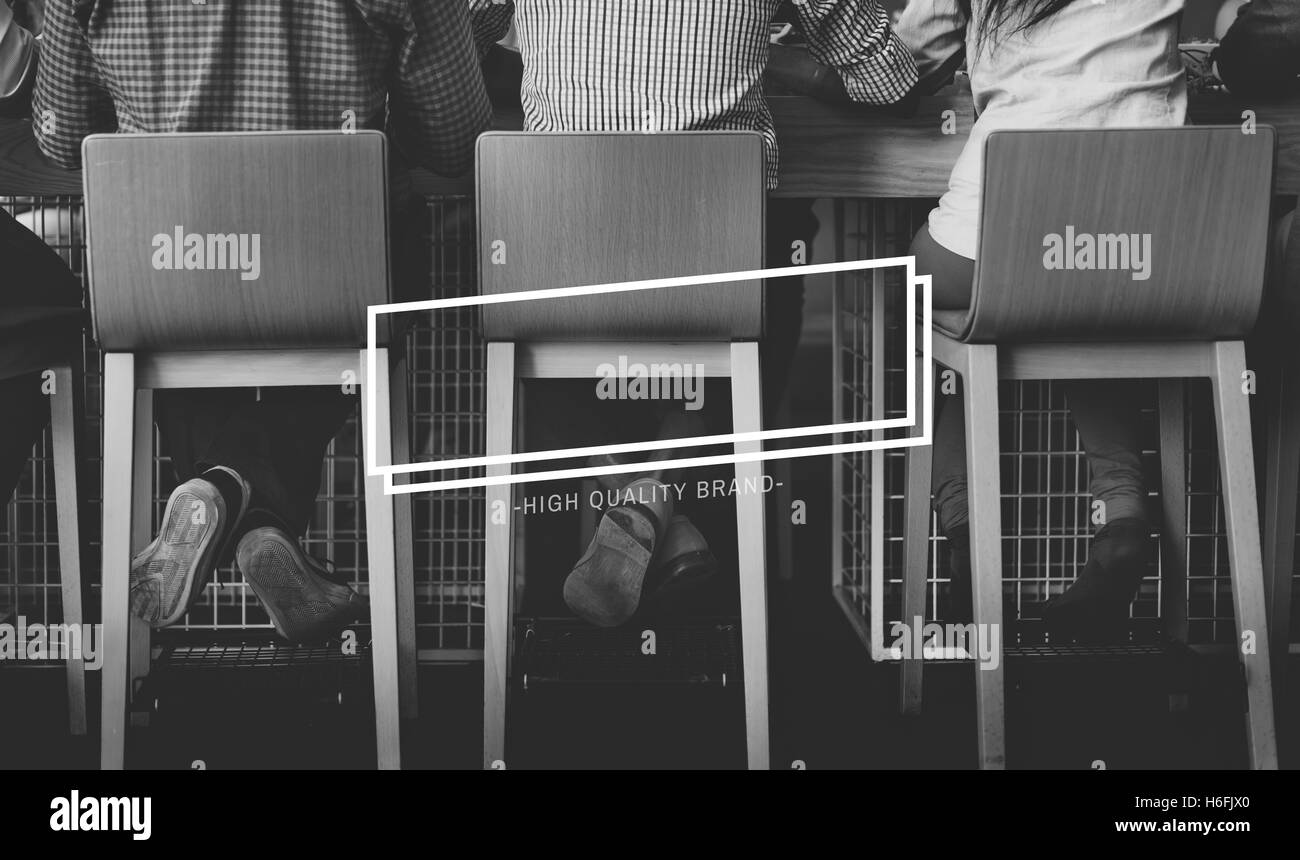 La commercialisation de la marque de haute qualité de marque d'entreprise Concept Copy Space Banque D'Images