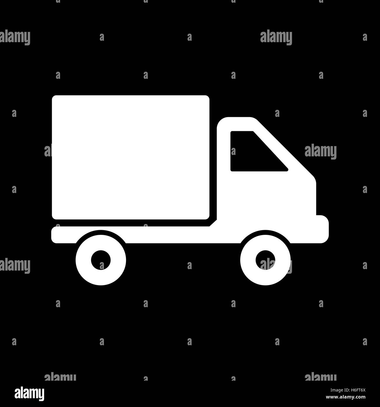 L'icône du chariot. Livraison et expédition symbole. Télévision Vector illustration Illustration de Vecteur