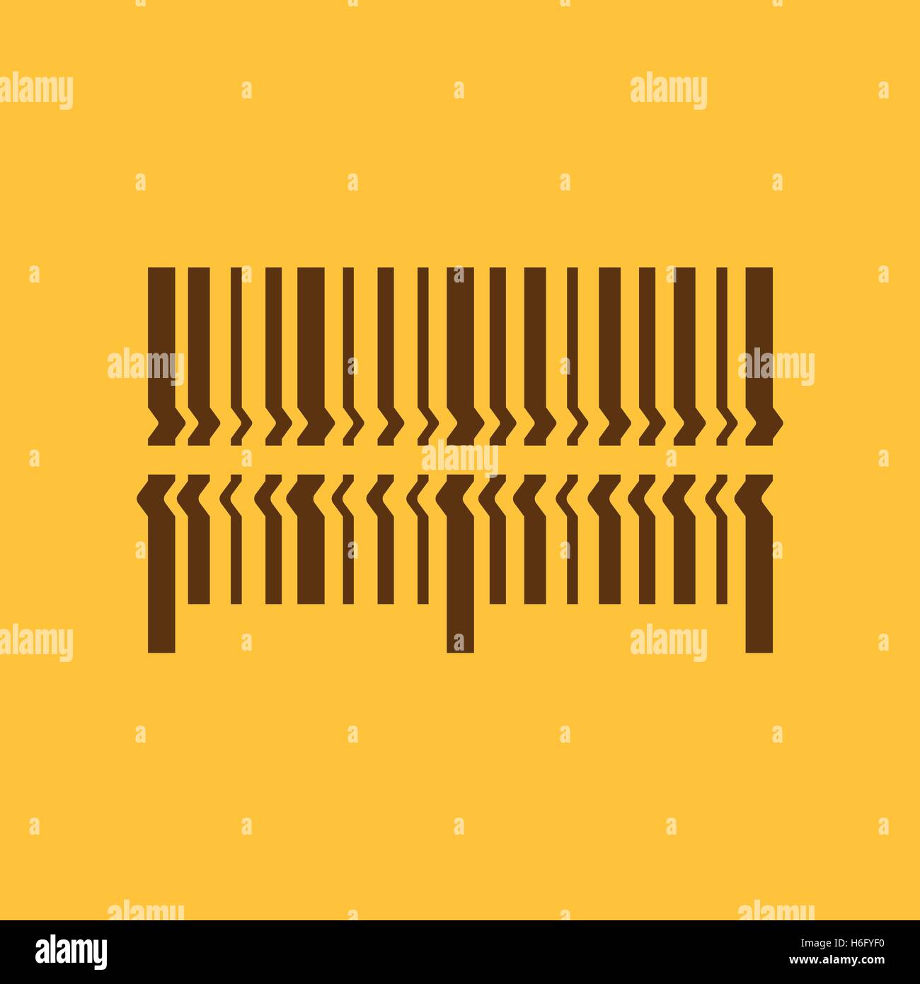 Lire le codebarre icône. La lecture de codes à barres symbole. Télévision Vector illustration