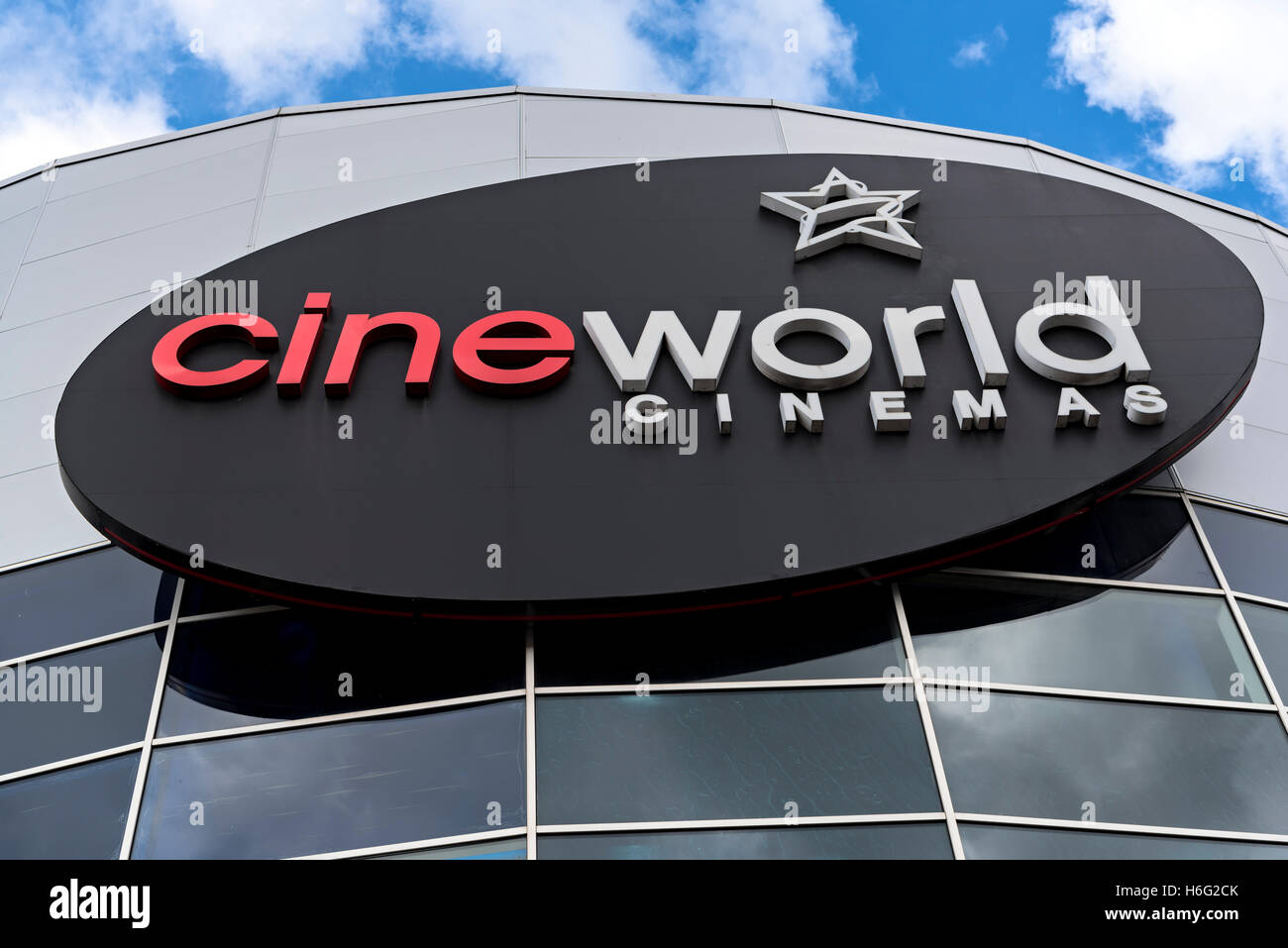 Logo cinéma Cineworld Banque D'Images