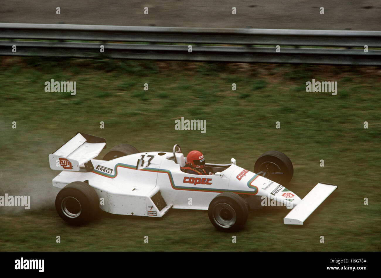 Eliseo Salazar's Mars 1983 GP du Brésil à Rio Formule d'Amérique du Sud sur l'herbe spéciale à Rio Banque D'Images