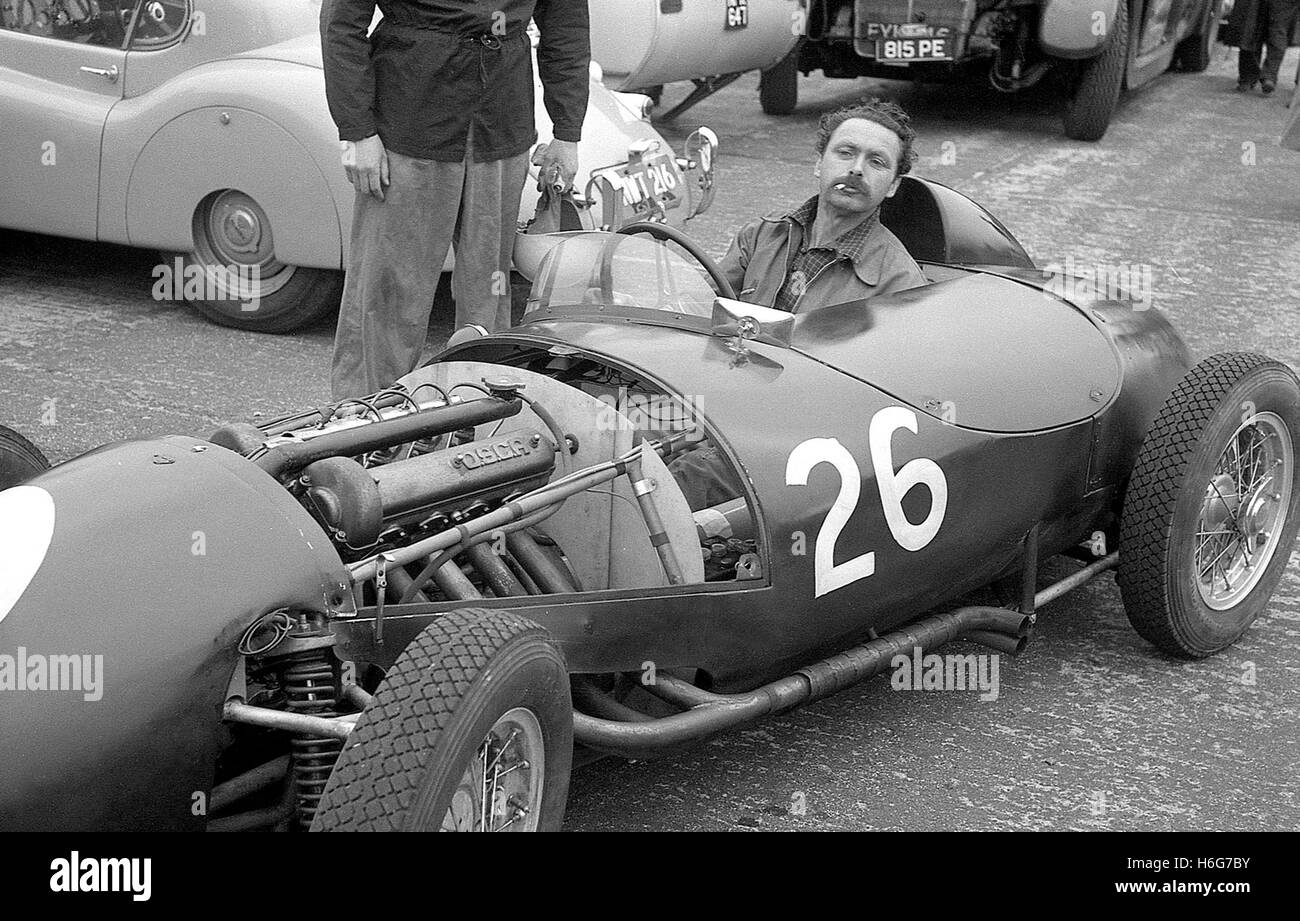 SILVERSTONE F2 COLIN DAVIS OSCA 1956 Banque D'Images