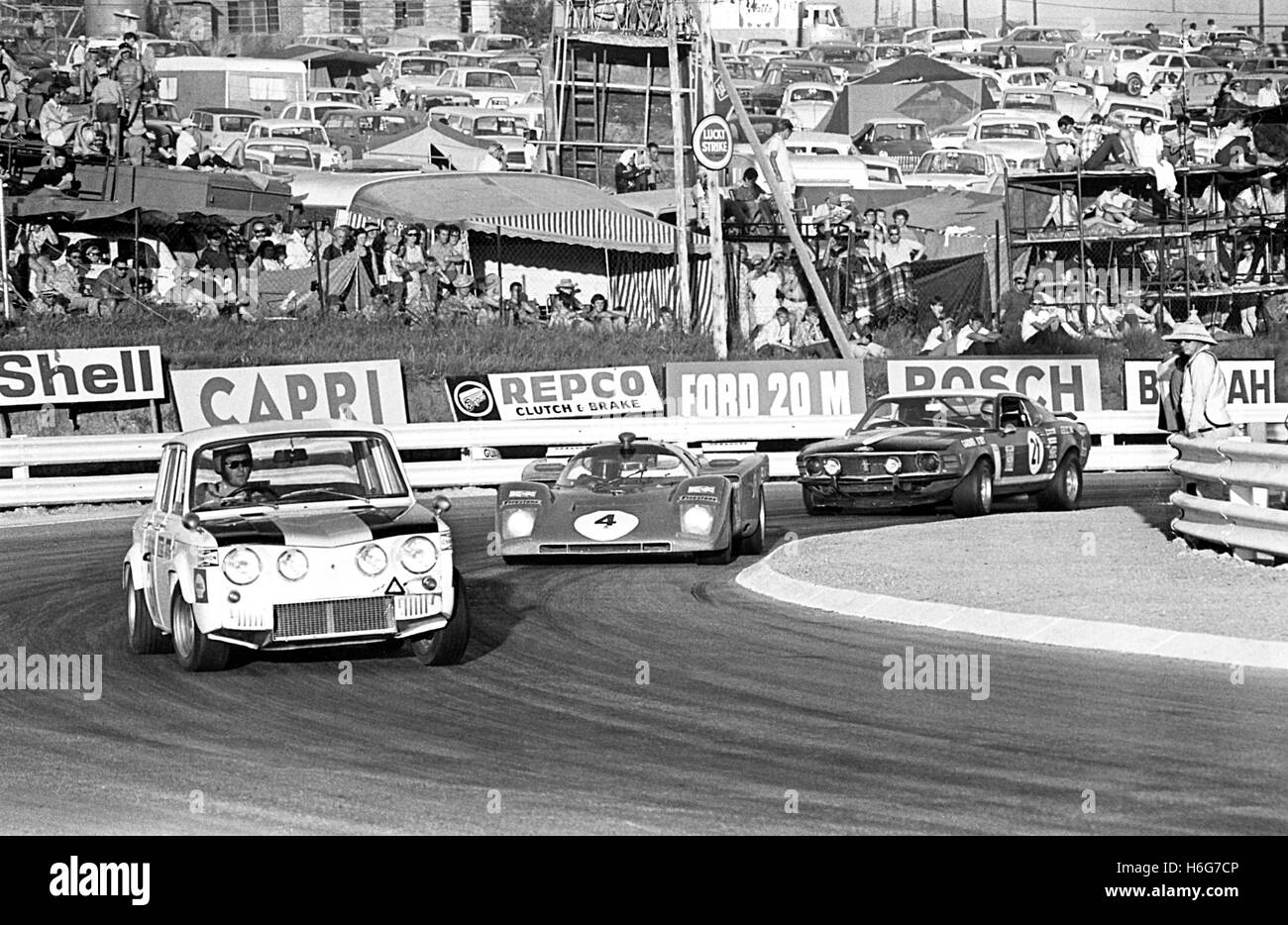 9 heures de KYALAMI Ferrari 512M 1970 Banque D'Images