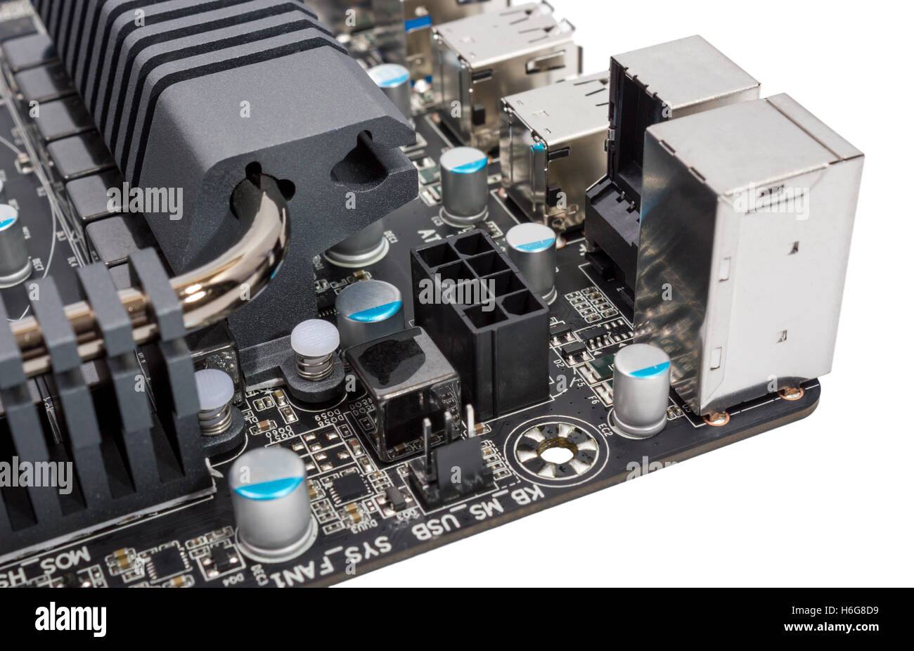 Système d'alimentation multiphase avec dissipateur thermique moderne Banque D'Images