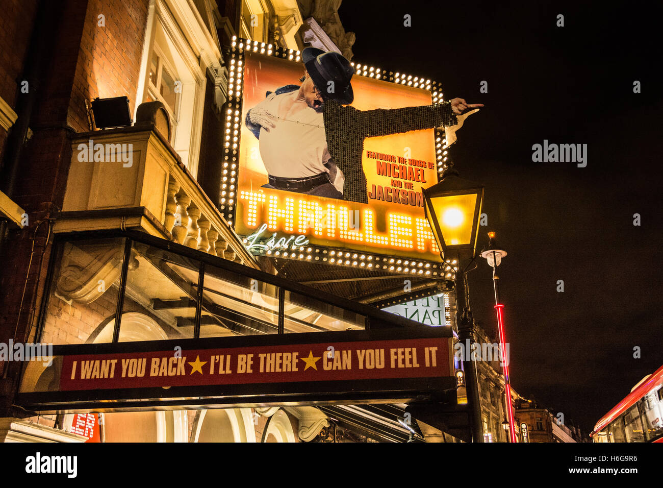 Michael Jackson Thriller au Lyric Theatre de Theatreland, sur Shaftesbury Avenue à Londres, SOHO, Royaume-Uni Banque D'Images