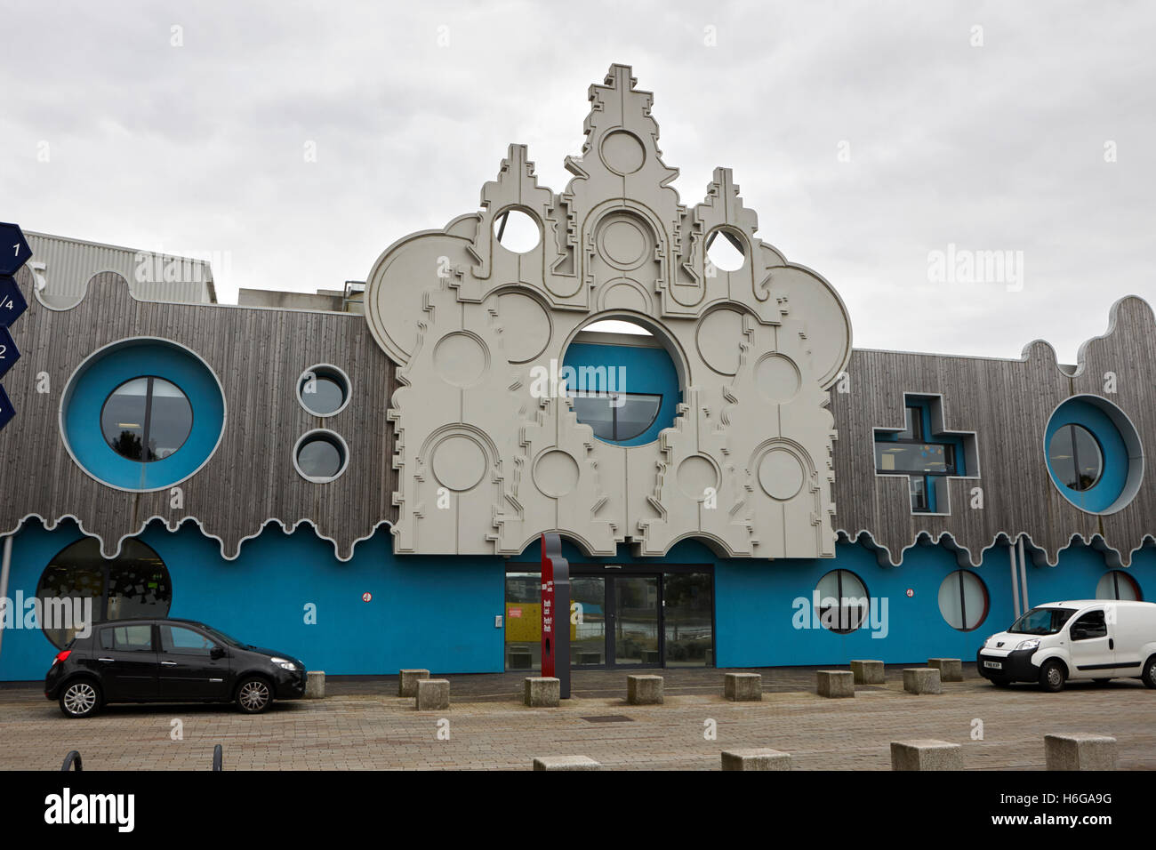 BBC Cymru Wales roath studios de production de teigr porth bay Cardiff Wales United Kingdom Banque D'Images