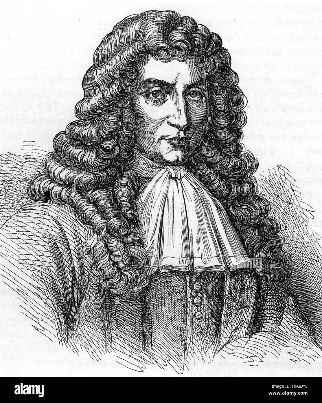 DENIS PAPIN (1647-c 1713) mathématicien et inventeur français sur 1690 Banque D'Images