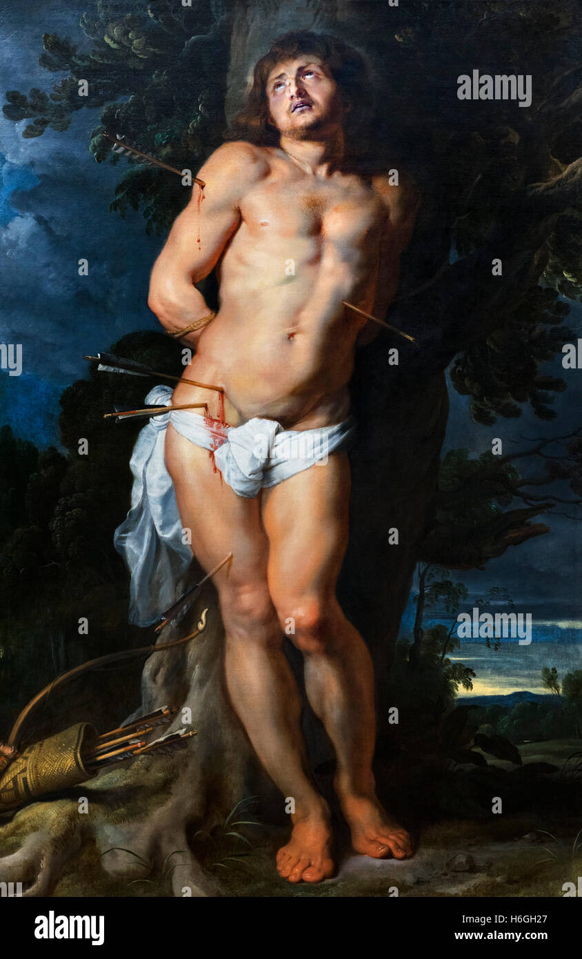 Saint Sébastien de Peter Paul Rubens, c.1618. Banque D'Images