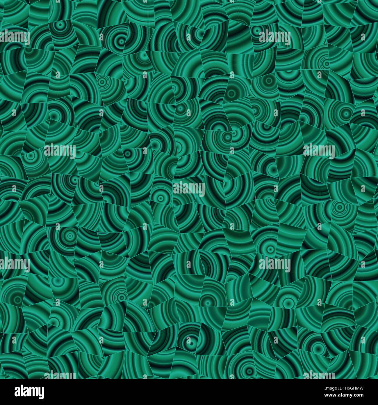 Malachite vert foncé modèle mosaïque mosaïque. Abstract vector Background transparent. Illustration de Vecteur