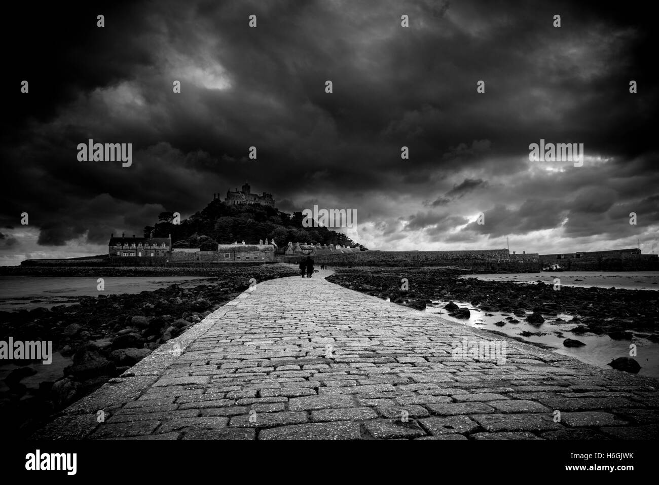 St Michael's Mount près de Penzance, Cornwall Marazion, Banque D'Images