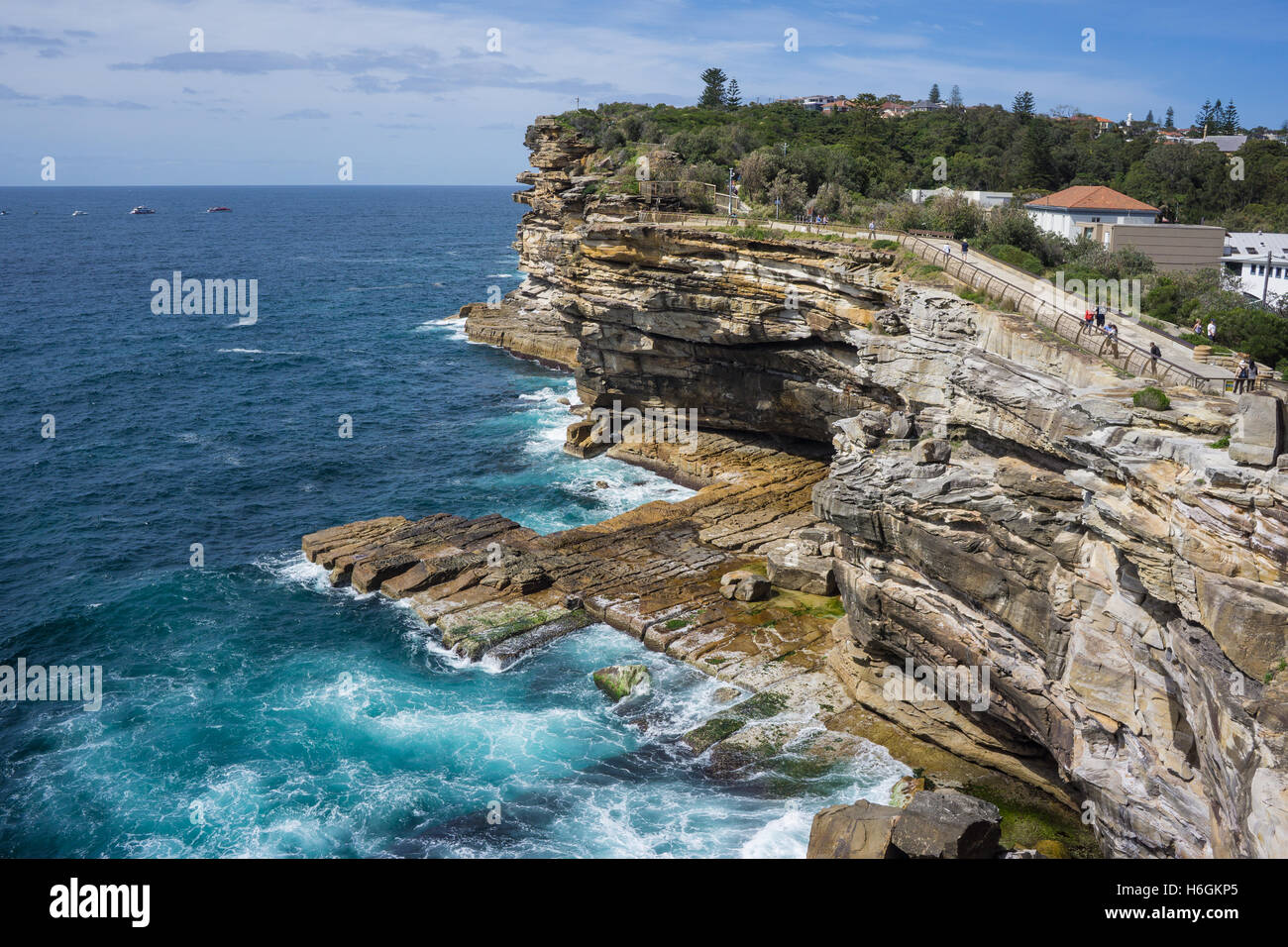 Bluff tout écart, chef du sud de Sydney. Banque D'Images