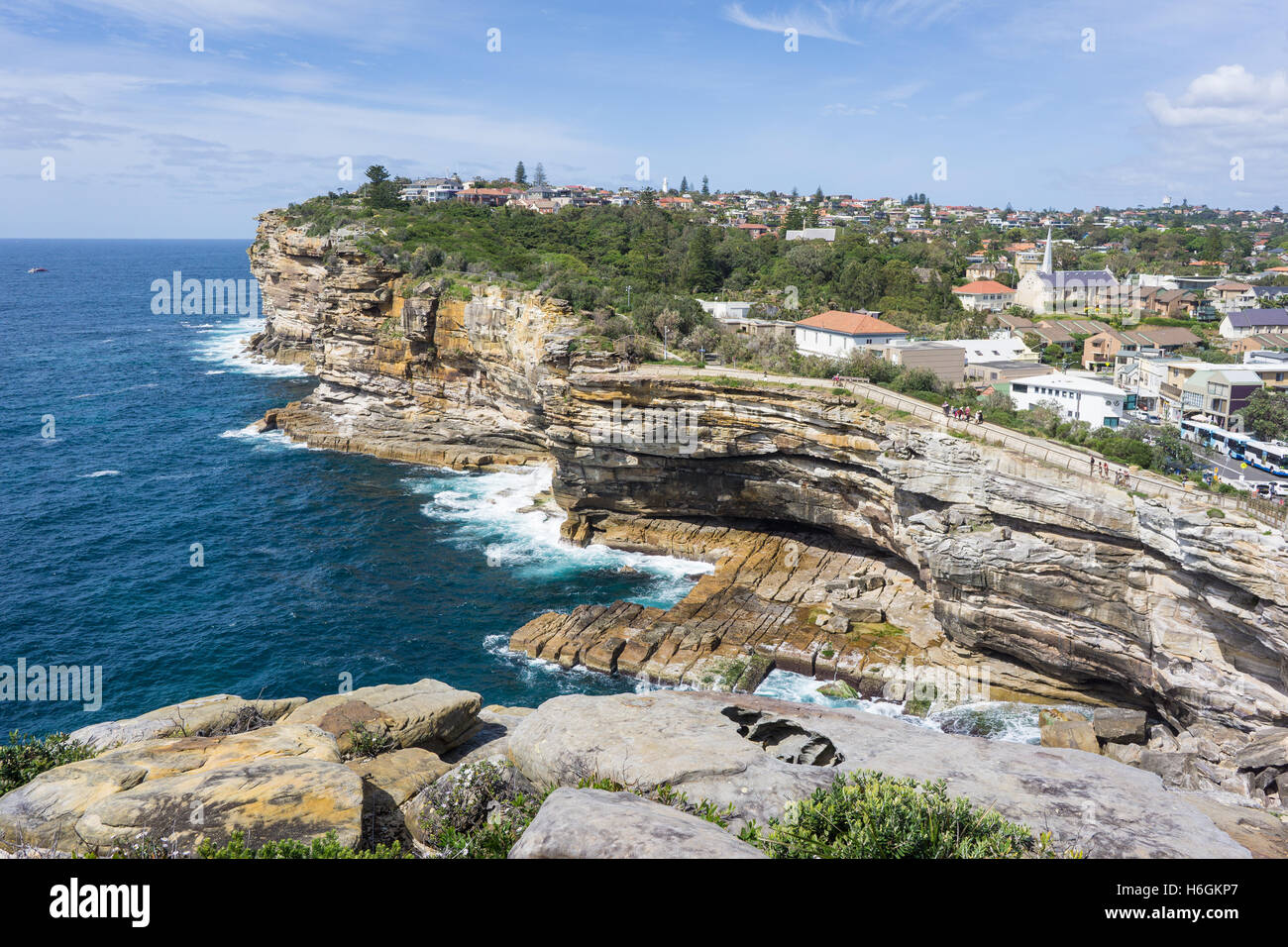 Bluff tout écart, chef du sud de Sydney. Banque D'Images