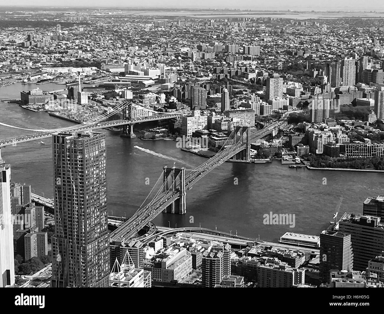 Le pont de Brooklyn Banque D'Images