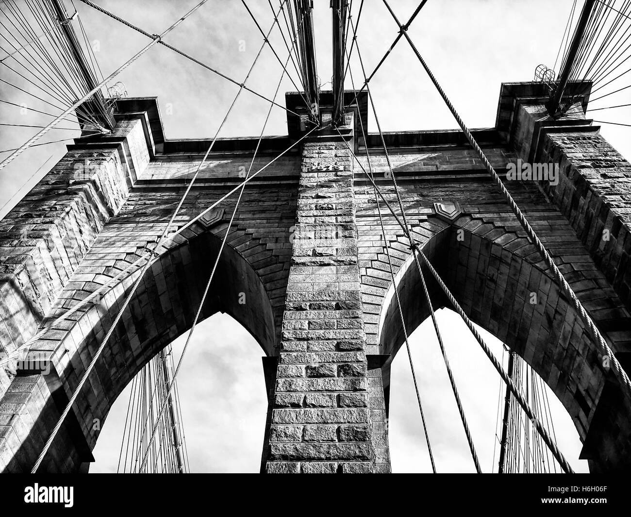 Le pont de Brooklyn Banque D'Images