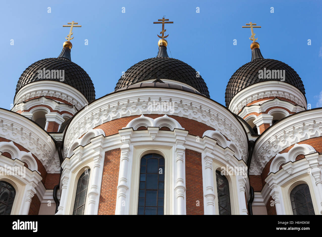 Cathédrale orthodoxe de Alexander Nevsky, Toompea, Vieille Ville, Tallinn, Estonie Banque D'Images