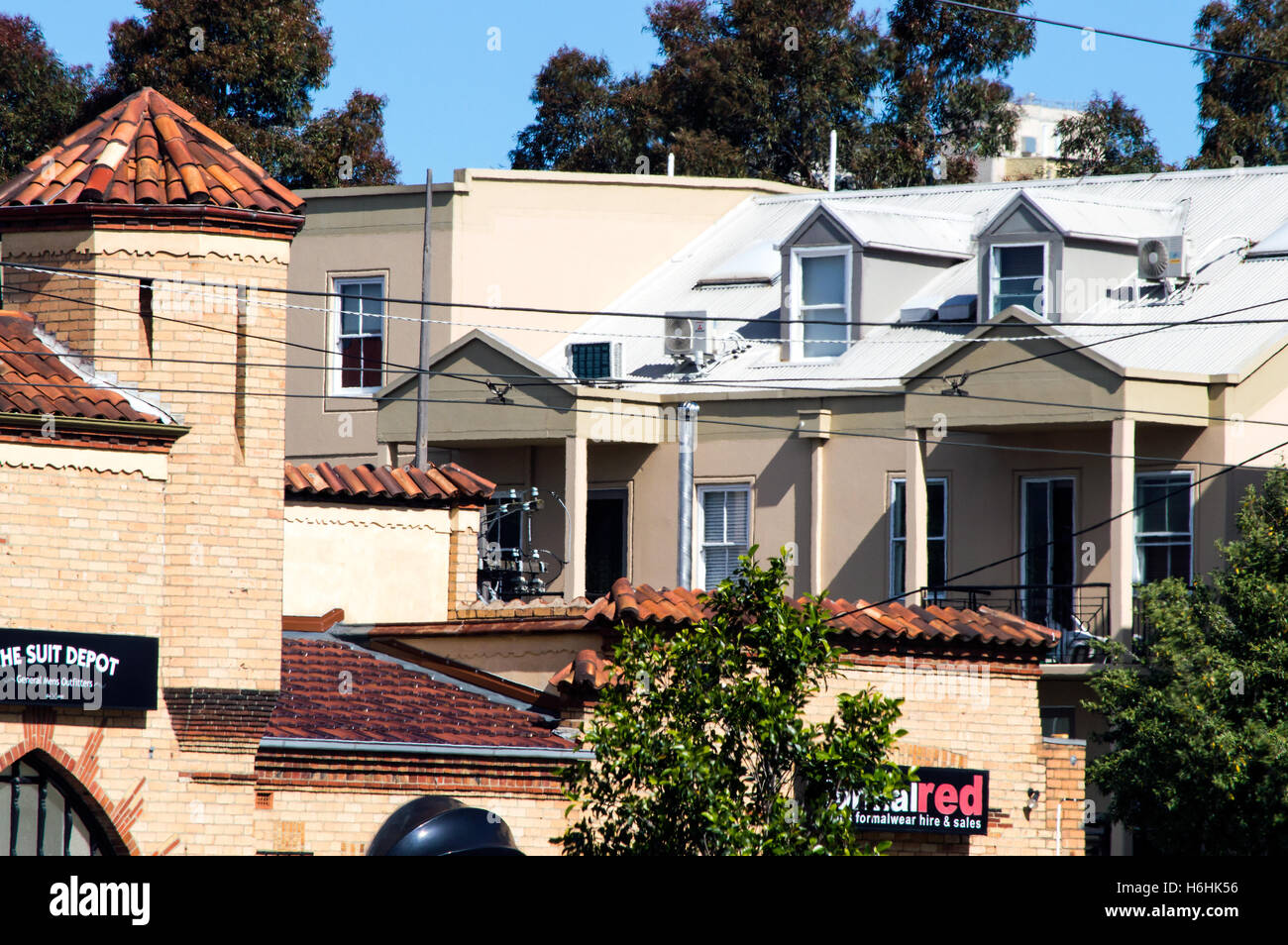 La construction et du logement, Nicholson Street, Fitzrpoy, Melbourne, Victoria, Australie Banque D'Images