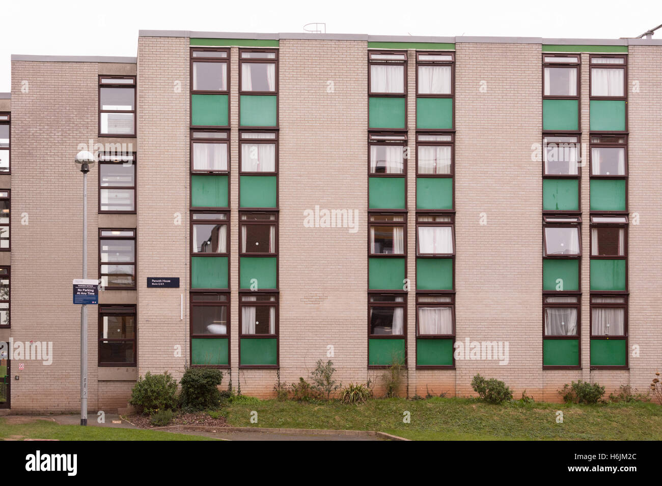 Lafrowda Halls of Residence, University of Exeter - original appartements construits dans les années 1970 Banque D'Images