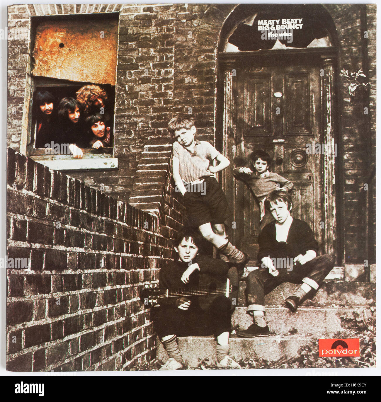 Couverture de l'album de 1971 de 'Meaty, Beaty, Big and Bouncy' par l'OMS, sur Decca Records - usage éditorial uniquement Banque D'Images