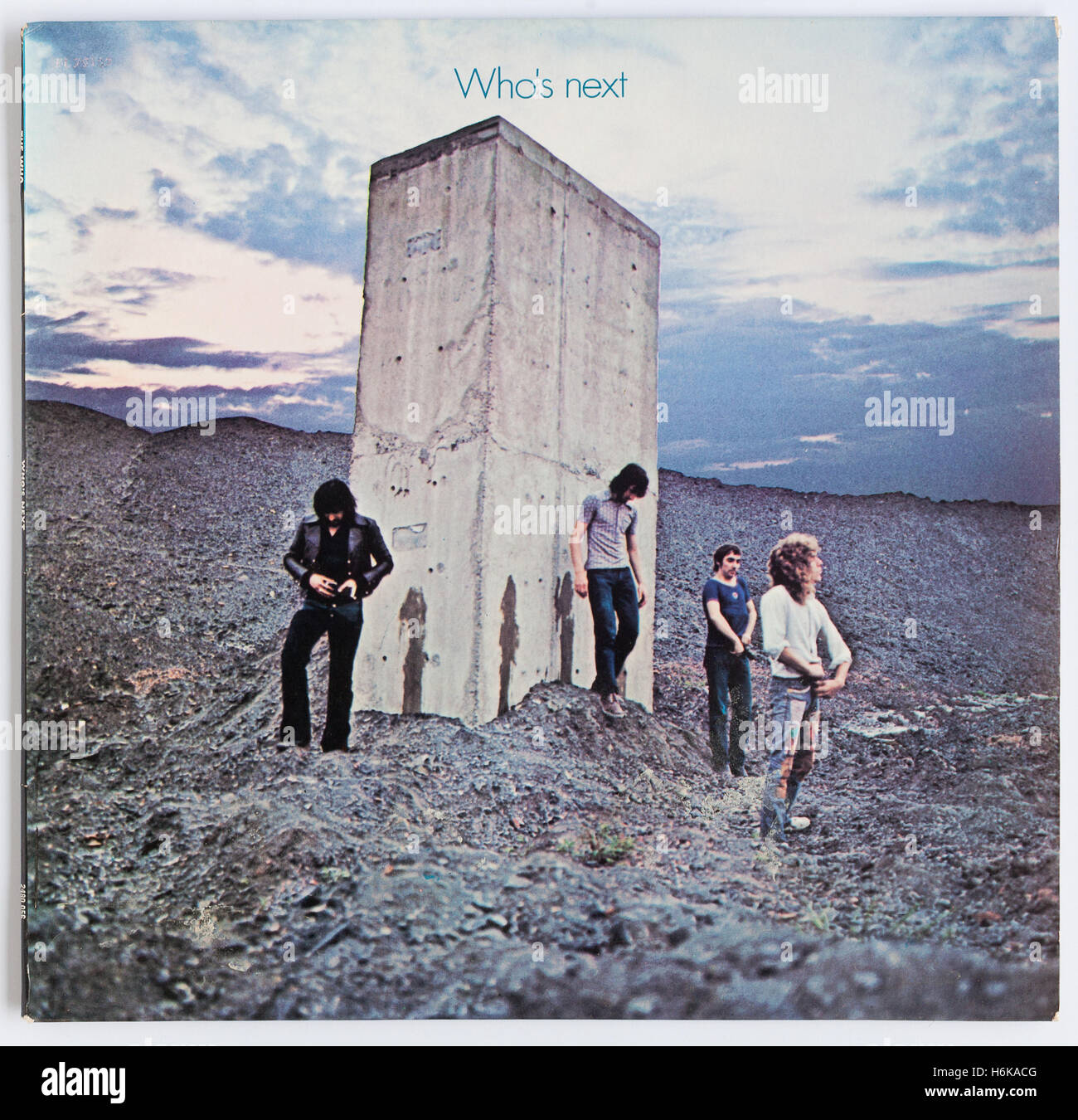 Couverture de 'Who's Next?', album 1971 de l'OMS, sur Decca - usage éditorial uniquement Banque D'Images