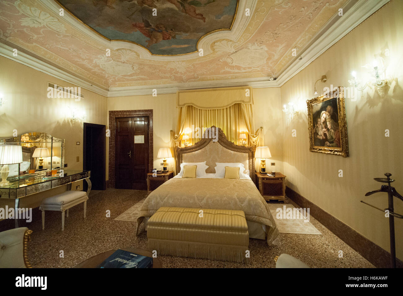 L'intérieur de l'hôtel Danieli Venise Italie Banque D'Images
