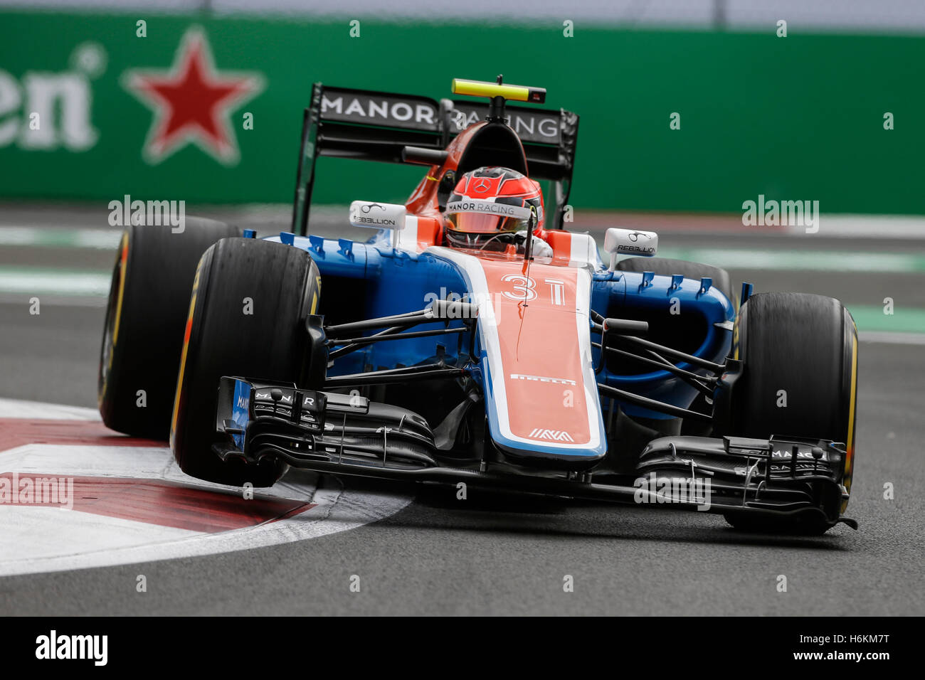 La ville de Mexico, Mexique. 28 Oct, 2016. Sport Automobile : Championnat du Monde de Formule 1 de la FIA 2016, Grand Prix du Mexique, Esteban Ocon © dpa/Alamy Live News Banque D'Images