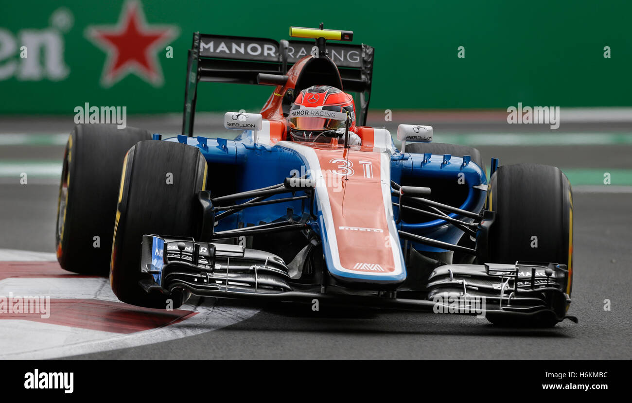 La ville de Mexico, Mexique. 28 Oct, 2016. Sport Automobile : Championnat du Monde de Formule 1 de la FIA 2016, Grand Prix du Mexique, Esteban Ocon © dpa/Alamy Live News Banque D'Images