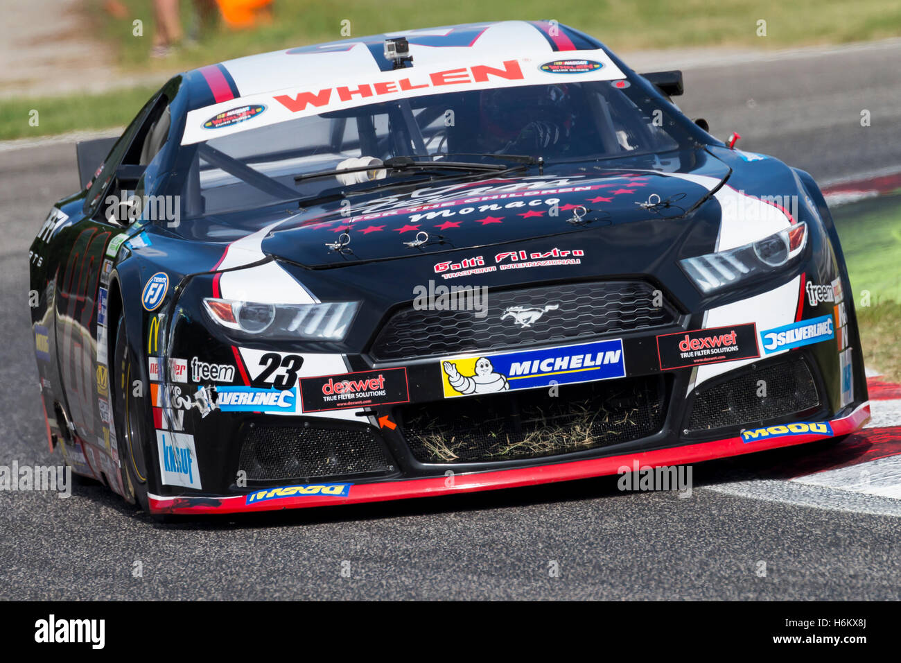 Adria, Rovigo, Italie - le 17 septembre 2016 : Alex Caffi Motorsports équipe, entraînée par Alex Caffi, lors de course à la Nascar Whelen Banque D'Images