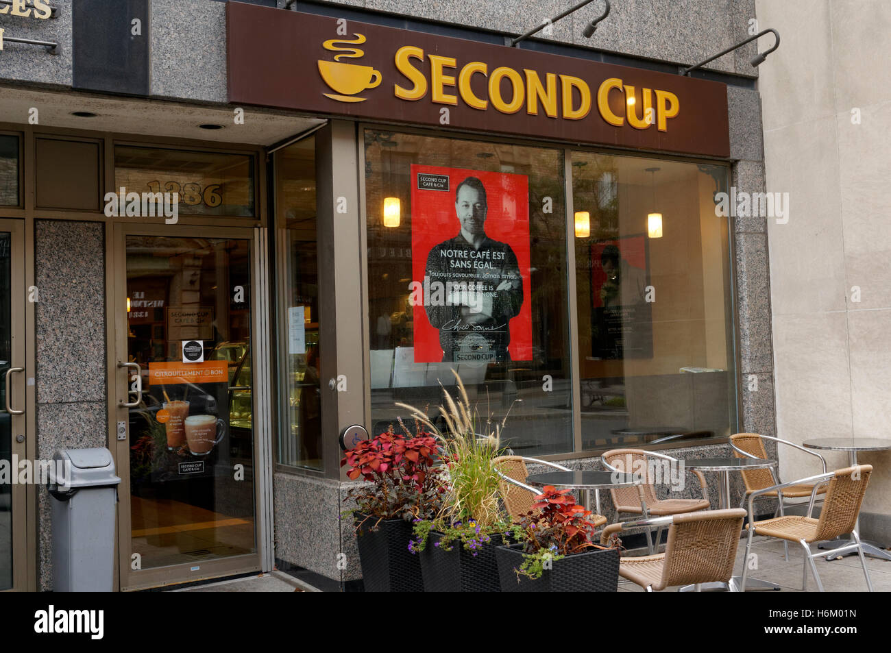 Maison du café Second Cup sur l'avenue Greene à Westmount, Montréal, Québec, Canada Banque D'Images