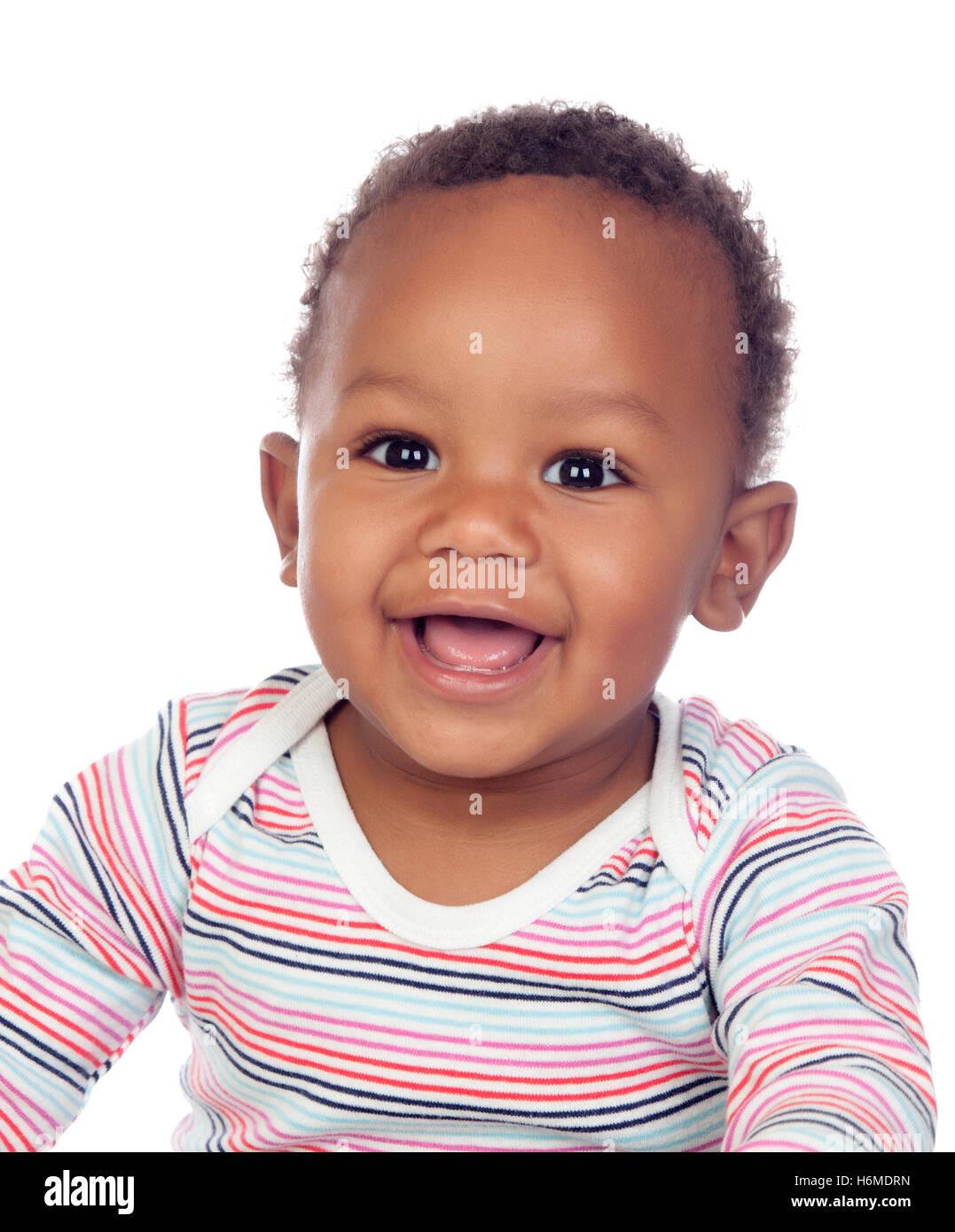 Divertimento Afro-americano Pequeno Da Menina Com Telefone Foto de Stock -  Imagem de alegre, bebê: 37357280