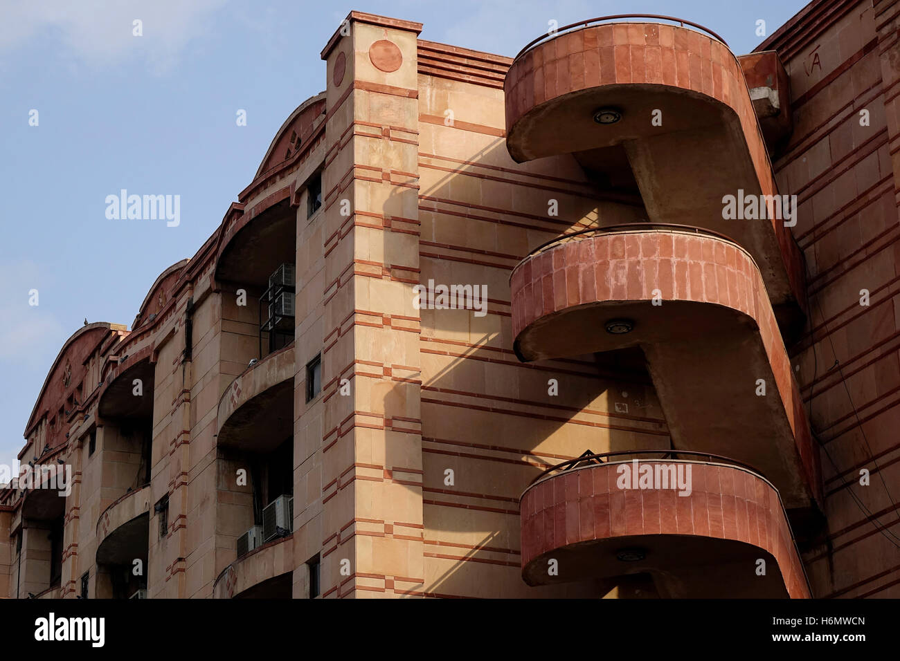 L'architecture du bâtiment de l'hôtel à Jaipur, Rajasthan Banque D'Images