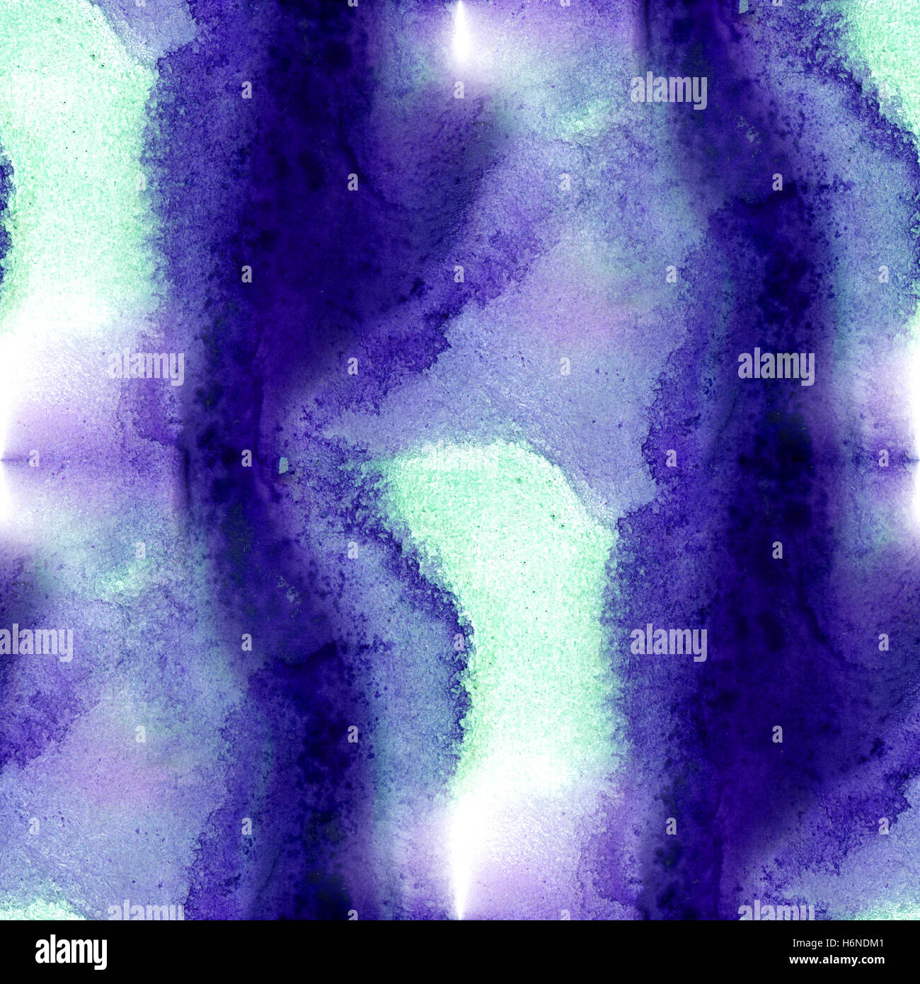 Violet Vert transparente motif de fond . abstract art aquarelle peinte à la main Banque D'Images